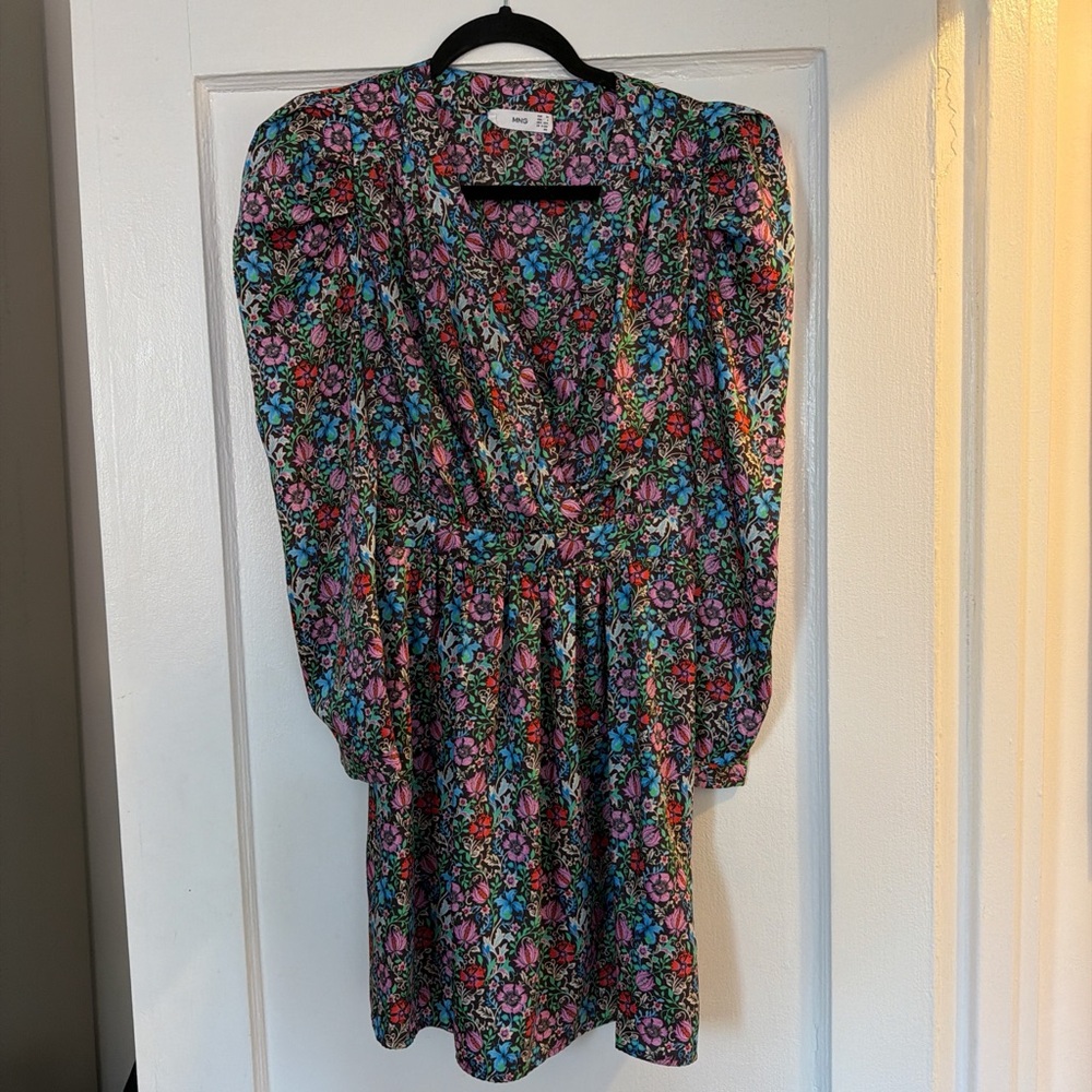 Mango Floral Mini Dress - Multicolor